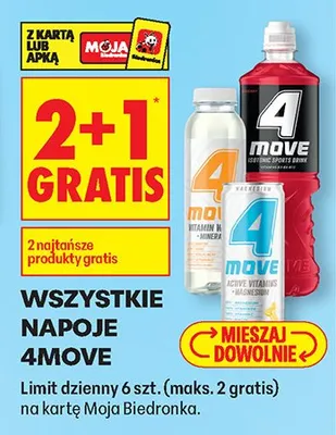 Napój wszystkie rodzaje 2+1 GRATIS promocja w Biedronka
