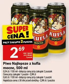 Piwo Najlepsze z kufla mocne promocja w Twój Market