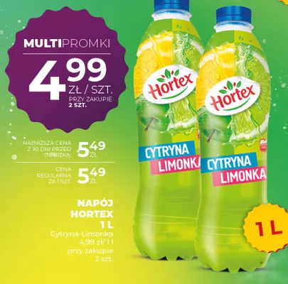 Napój Hortex Cytryna-Limonka promocja w Duży Ben