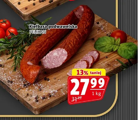 Kiełbasa podwawelska PELIKAN promocja w Prim Market
