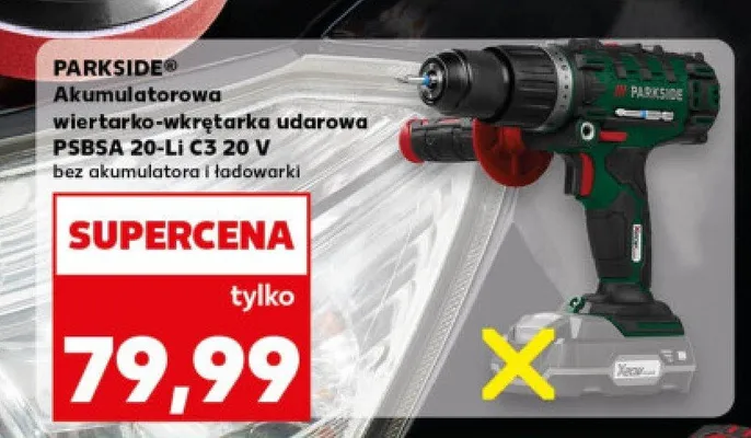 Akumulatorowa wiertarko-wkrętarka udarowa PSBSA 20-Li C3 promocja w Kaufland