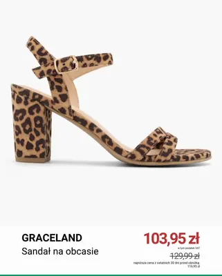 Sandał na obcasie Graceland promocja w Deichmann