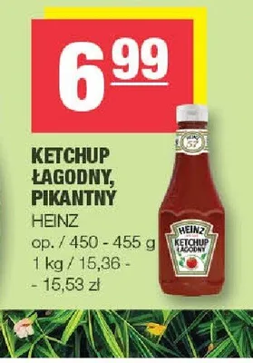Ketchup pikantny Heinz promocja w SPAR
