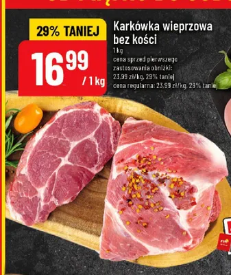 Karkówka wieprzowa bez kości promocja w POLOmarket