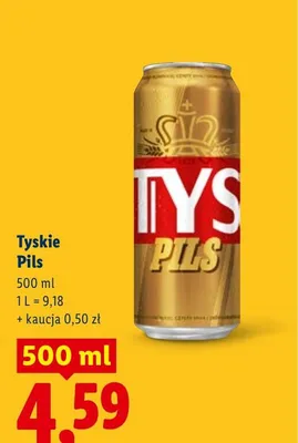 Piwo Tyskie Pils promocja w Lidl