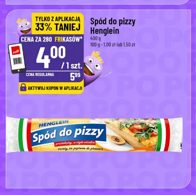 Spód do pizzy Henglein promocja w POLOmarket