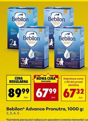 Mleko modyfikowane Advance Pronutra, 1000 g: 2, 3, 4, 5 promocja w Biedronka