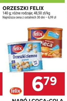 Orzeszki ziemne smażone i solone Felix promocja w Stokrotka