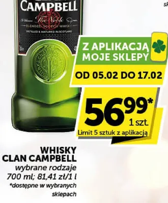 Whisky Clan Campbell promocja w ABC