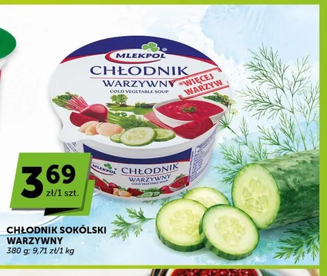 Chłodnik sokólski warzywny Mlekpol promocja w Euro Sklep