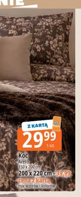 Koc Areto 150x200 cm promocja w Leclerc