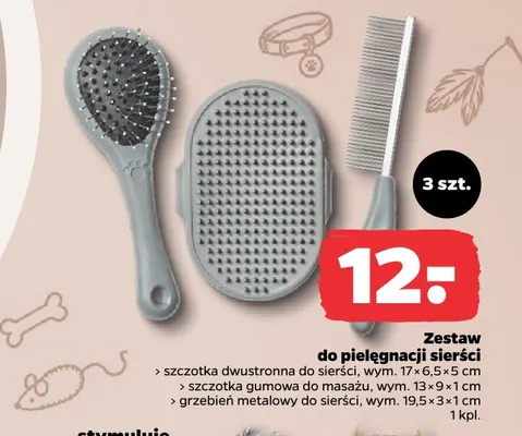 Zestaw do pielęgnacji sierści promocja w Netto