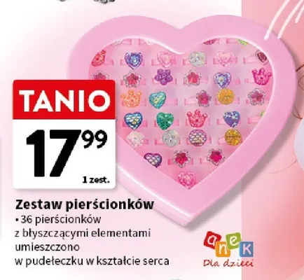 Zestaw pierścionków Anek promocja w Intermarche