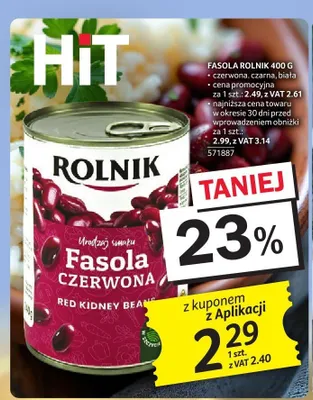 Fasola czerwona Rolnik promocja w Selgros