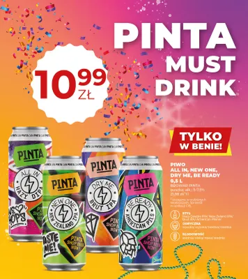 Piwo promocja w Duży Ben