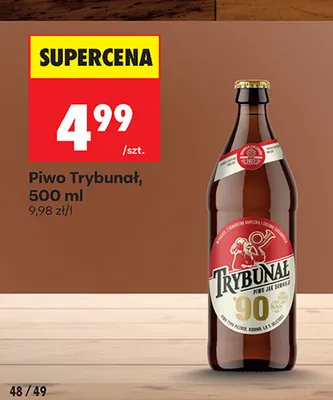 Piwo Trybunał promocja w Biedronka