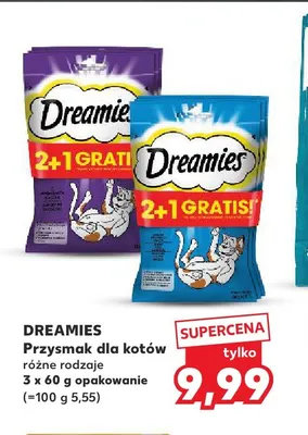 Przysmak dla kotów Dreamies 3-pak promocja w Kaufland