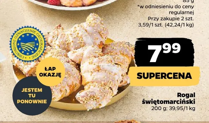 Rogal świętomarciński promocja w Netto