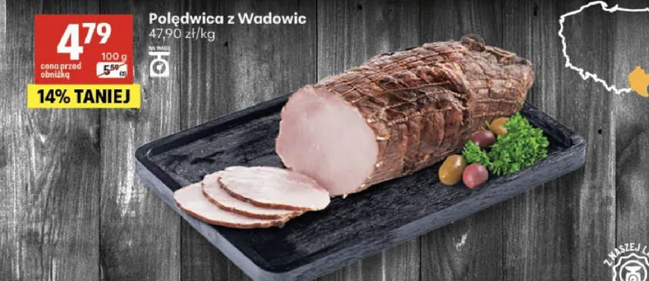 Polędwica z Wadowic promocja w Delikatesy Centrum
