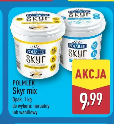 Jogurt Skyr waniliowy Polmlek promocja w Aldi