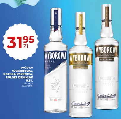 Wódka Wyborowa Pure Polish Rye promocja w Duży Ben