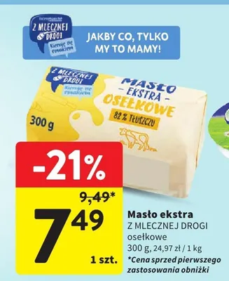 Masło ekstra selekcowe promocja w Intermarche