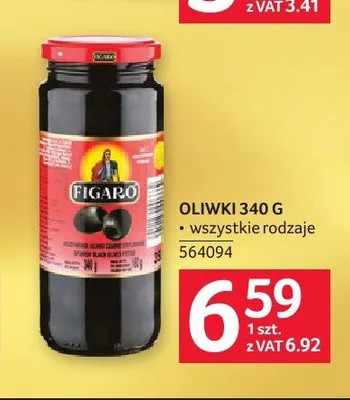 Oliwki czarne drylowane Figaro promocja w Selgros