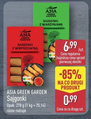 Sajgonki z wieprzowiną Asia Green Garden promocja w Aldi
