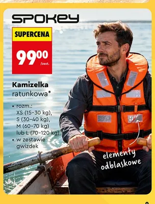 Kamizelka ratunkowa Spokey promocja w Biedronka