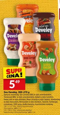 Sos Develey Tennessee BBQ w stylu amerykańskim promocja w Twój Market
