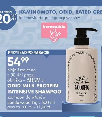 Szampon do włosów ODID Milk Protein Intensive Shampoo Sandalwood Fig promocja w Super-Pharm