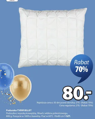 Poduszka TVERFJELLET promocja w Jysk