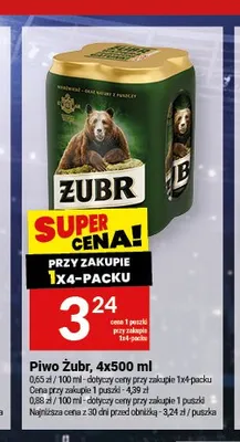Piwo Żubr promocja w Twój Market