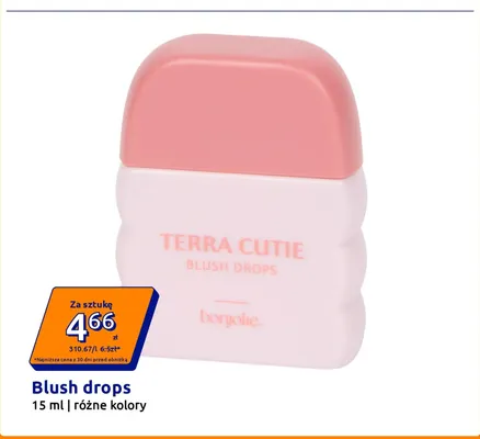 Róż do policzków Bonjolie Terra Cutie Blush Drops promocja w Action