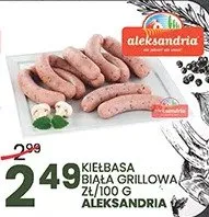 Kiełbasa biała grillowa Aleksandria promocja w Wafelek