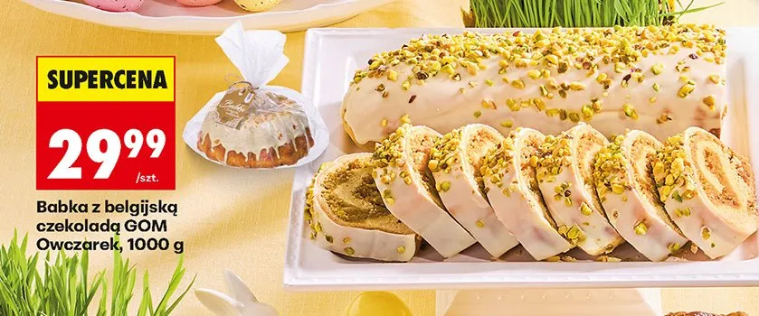 Babka z belgijską czekoladą GOM Owczarek promocja w Biedronka