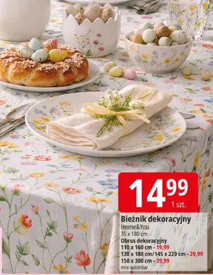 Bieżnik dekoracyjny Home&You promocja w Leclerc