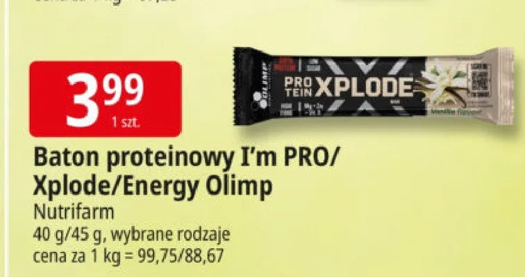 Baton proteinowy I'm PRO Olimp promocja w Leclerc