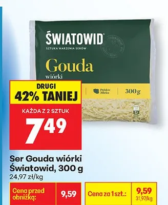 Ser Gouda wiórki promocja w Biedronka