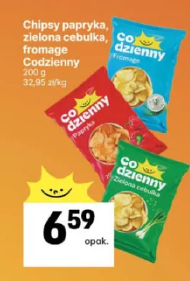 Chipsy o smaku papryki Codzienny promocja w Delikatesy Centrum