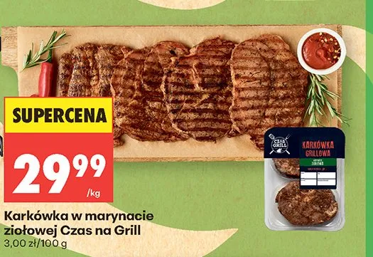 Karkówka w marynacie ziołowej Czas na Grill promocja w Biedronka