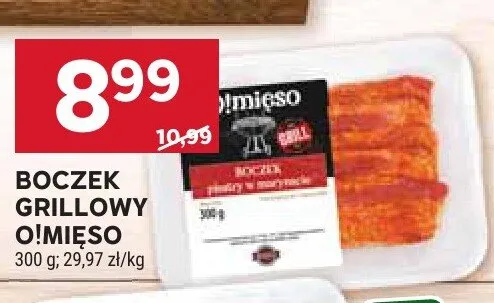 Boczek grillowy O!Mięso promocja w Stokrotka