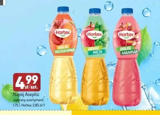 Napój Hortex Aseptic Jabłko Rabarbar promocja w Avita