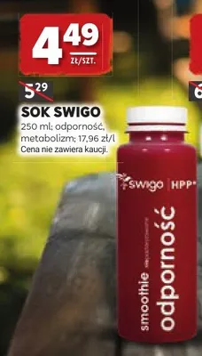 Sok Swigo odporność promocja w Stokrotka