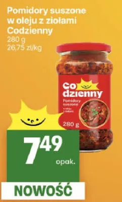 Pomidory suszone w oleju z ziołami Codzienny promocja w Delikatesy Centrum