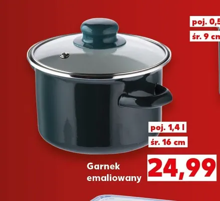 Garnek emaliowany 1,4 l promocja w Kaufland