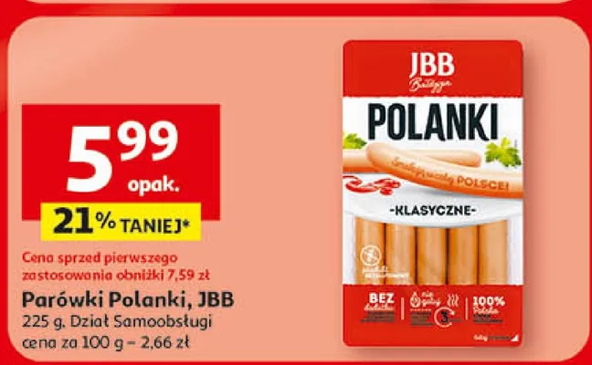Parówki polanki promocja w Auchan