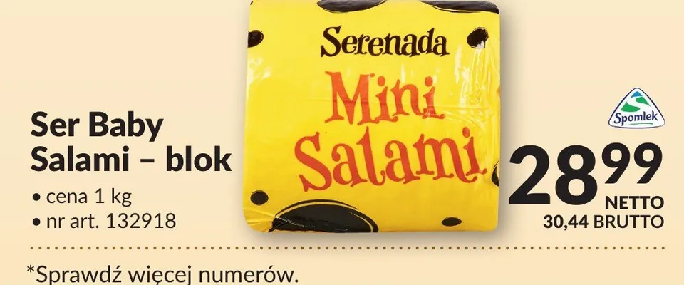 Ser Baby Salami - blok promocja w Makro