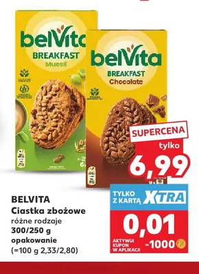 Ciastka zbożowe Belvita promocja w Kaufland