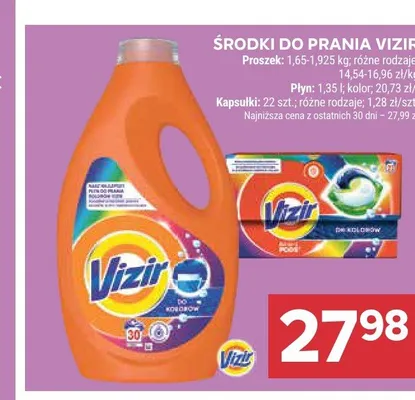 Kapsułki do prania Vizir promocja w Stokrotka